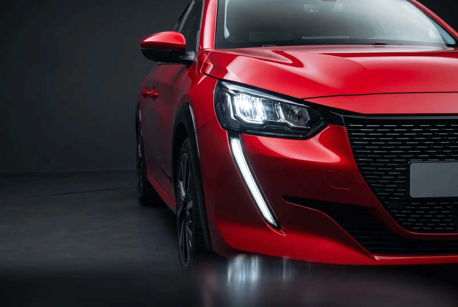 Detail van een Peugeot 208